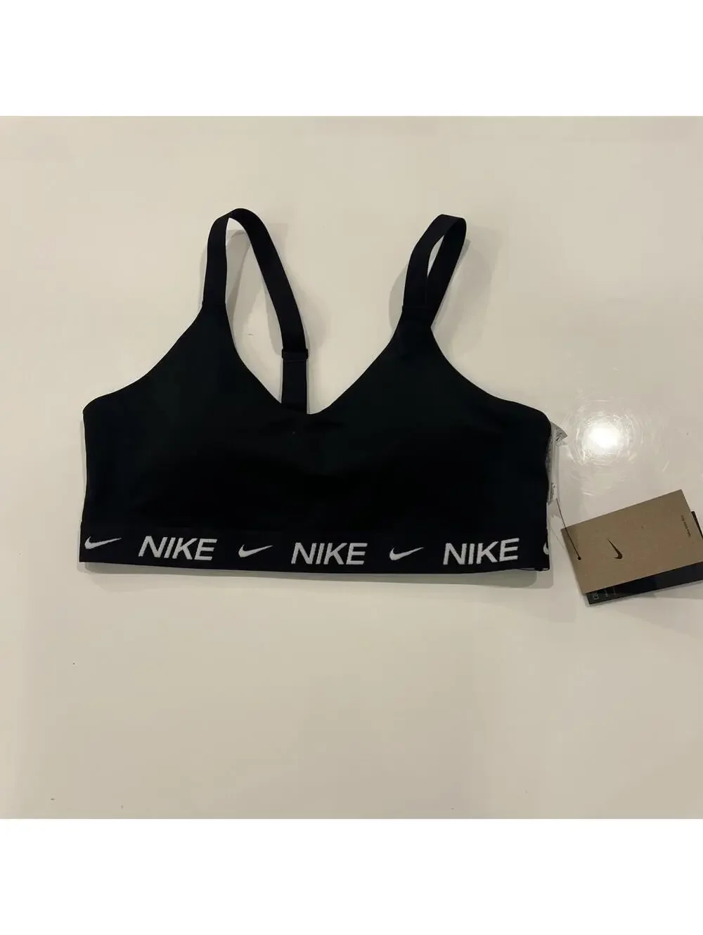 Nike Sports Bra Women's Size L Dri-FIT Med-Support Padded Adjustable FD1065-011